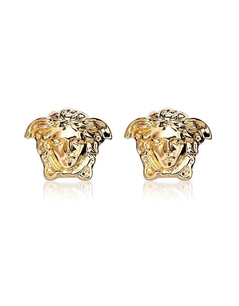 versace ohrringe gold 585|medusa versace earrings.